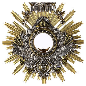 Ostensório placa latão bicolor 72 cm