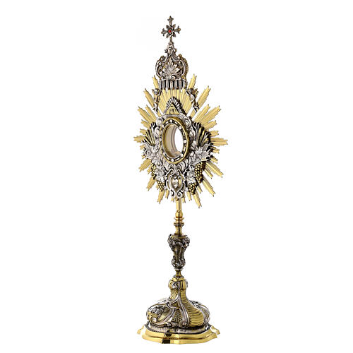 Ostensório placa latão bicolor 72 cm 3