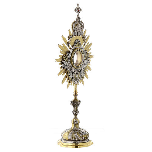 Ostensório placa latão bicolor 72 cm 5