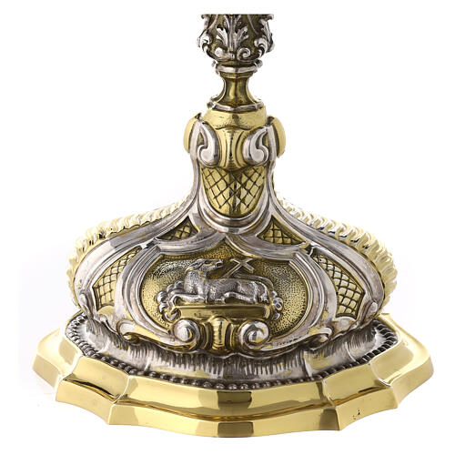 Ostensório placa latão bicolor 72 cm 7