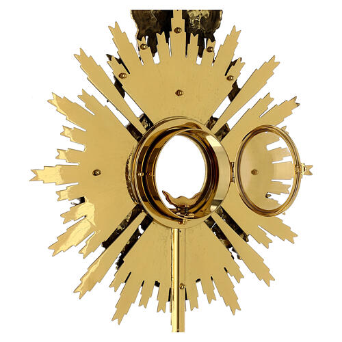 Ostensório placa latão bicolor 72 cm 8
