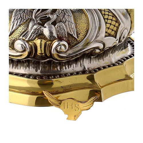 Ostensório placa latão bicolor 72 cm 10
