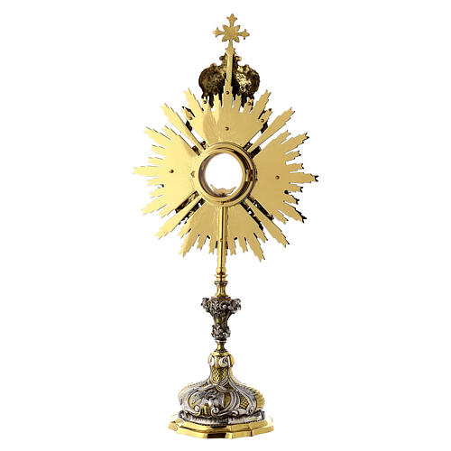 Ostensório placa latão bicolor 72 cm 11