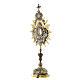 Ostensório placa latão bicolor 72 cm s3