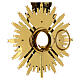 Ostensório placa latão bicolor 72 cm s8