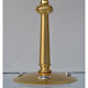 Monstrance for Magna host in golden brass with red stones s3
