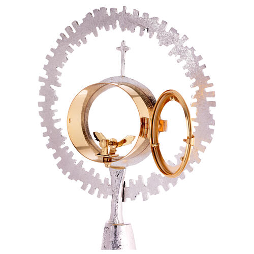 Monstrance Jesus with Apostles, silver-plated brass 10