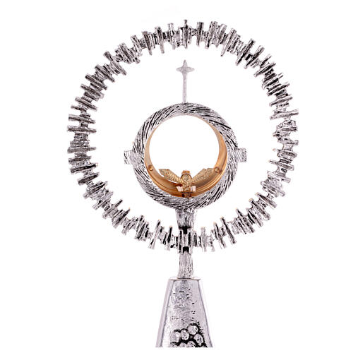 Monstrance Jesus with Apostles, silver-plated brass 2