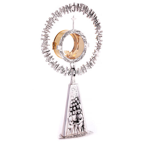 Monstrance Jesus with Apostles, silver-plated brass 7