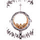 Monstrance Jesus with Apostles, silver-plated brass s3