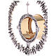 Monstrance Jesus with Apostles, silver-plated brass s6