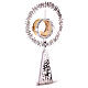 Monstrance Jesus with Apostles, silver-plated brass s7