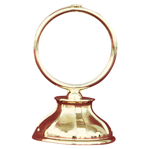 Monstrance shrine gold-plated brass and thick base 13cm 1