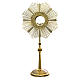 Monstrance in gold-plated brass 60cm s1
