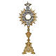 Ostensorio barocco in ottone oro argento 60 cm s1