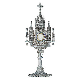 Molina ostensory Gothic style in 925 solid sterling silver