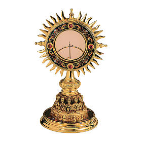 Last Supper monstrance in gold-plated brass, Molina