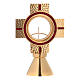 Cross shaped monstrance with red stones, Molina s1