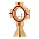 Cross shaped monstrance with red stones, Molina s3