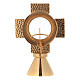 Cross shaped monstrance with red stones, Molina s4