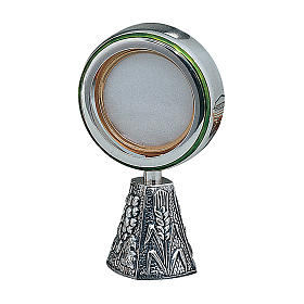 Wheat and grapes monstrance silver-plated brass Molina