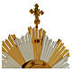 Monstrance in two tones with hands and stones 25.5 inches s3