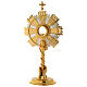 Monstrance in two tones with hands and stones 25.5 inches s5