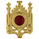 Gold-plated brass reliquary 12 inches s2