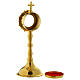 Reliquary simple style in golden brass 20 cm s4