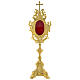 Reliquary h 50 cm in gilded brass s1