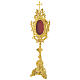 Reliquary h 50 cm in gilded brass s3