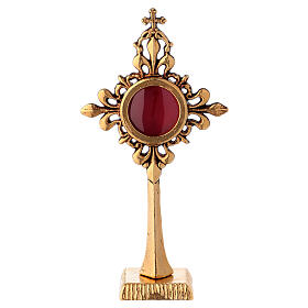 Gold plated bronze reliquary 7 3/4 in