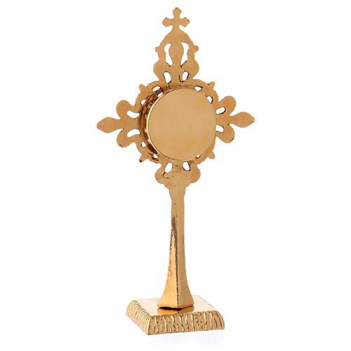 Gold plated bronze reliquary 7 3/4 in 5
