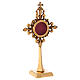 Gold plated bronze reliquary 7 3/4 in s4