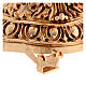Monstrance in brass, baroque style, golden plated 24k, 9.5 cm diam. case s11