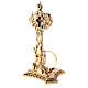 Reliquary in brass 23 cm, golden plated s2