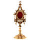 Baroque reliquary in 24-karat gold plated brass 10 1/4 in s1