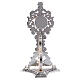 Baroque reliquary in silver plated brass 9 in s5