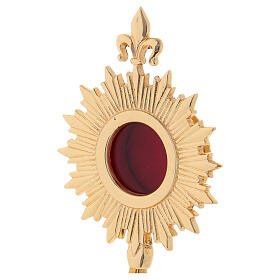Classic gold plated reliquary 9 1/2 in