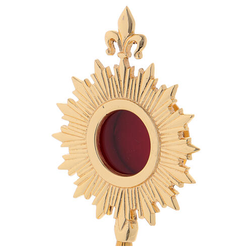 Classic gold plated reliquary 9 1/2 in 2