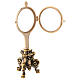 Rococo monstrance 8 1/2 in 24-karat gold plated brass s3