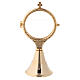Classic monstrance in 24-karat gold plated brass 7 1/2 in s1