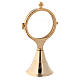 Classic monstrance in 24-karat gold plated brass 7 1/2 in s2
