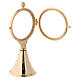 Classic monstrance in 24-karat gold plated brass 7 1/2 in s3