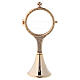Classic gold plated monstrance in brass 8 in s1