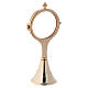 Classic gold plated monstrance in brass 8 in s2