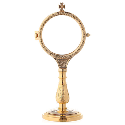 Monstrance with leaves decoration 20 cm 1