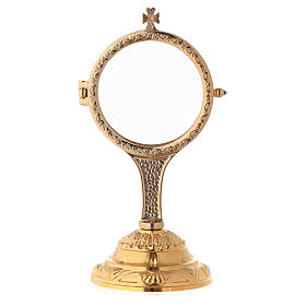 Teca da esposizione base lavorata ottone dorata 24k