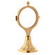 Monstrance with decorated hammered base 17 cm s2