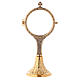 Monstrance with decorated hammered base 19.5 cm s1